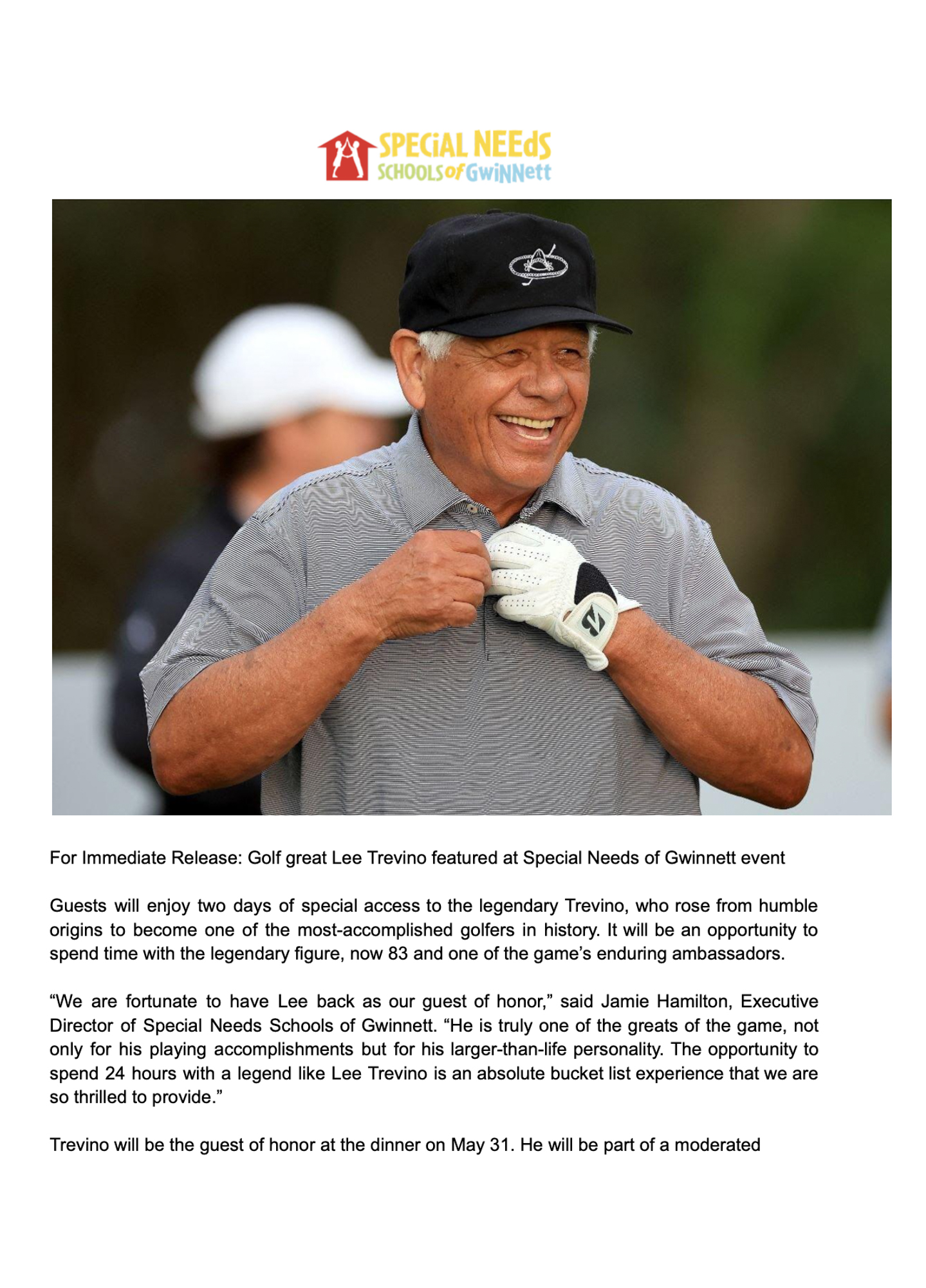 Press release page one